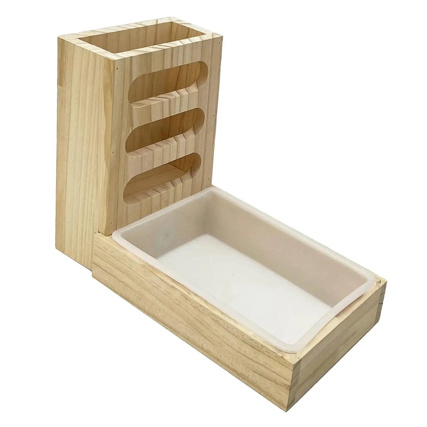 Wooden Rabbit Hay Feeder With Litter Box Bunny Premium And Reliable Helps Reduce Hay Waste And Keeps Habitat Clean