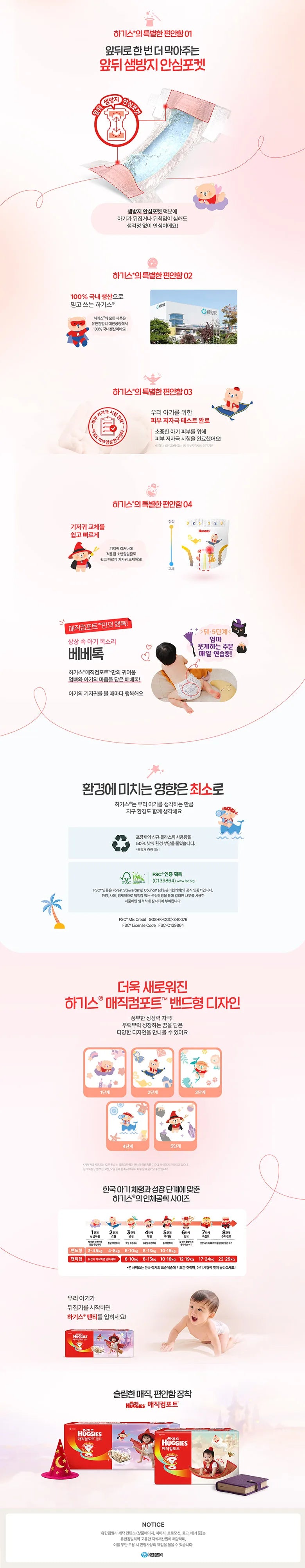 Hagis ★ 2026 New Products ★ Magic Comfort 1,2 Stages Tape Diapers / ★2026★ 매직컴포트 1,2단계 밴드
