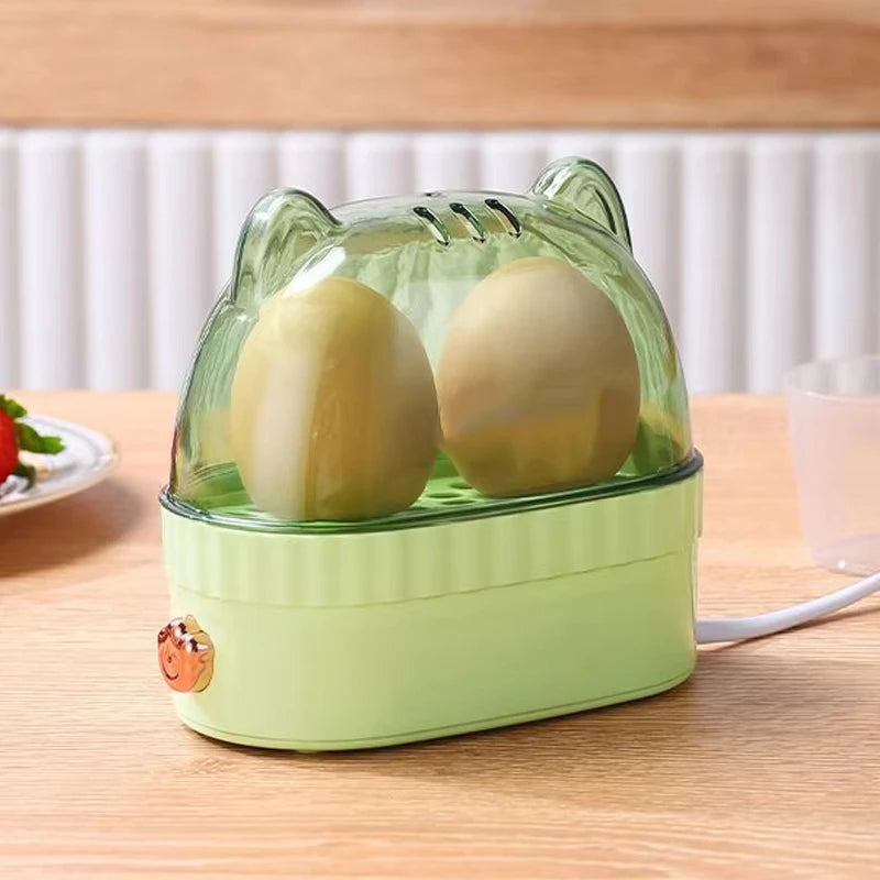 DMWD 120W Electric Egg Boiler Poacher Automatic Power Off Mini Breakfast Machine Egg Cookers 2 Eggs Portable Food Steamer 220V