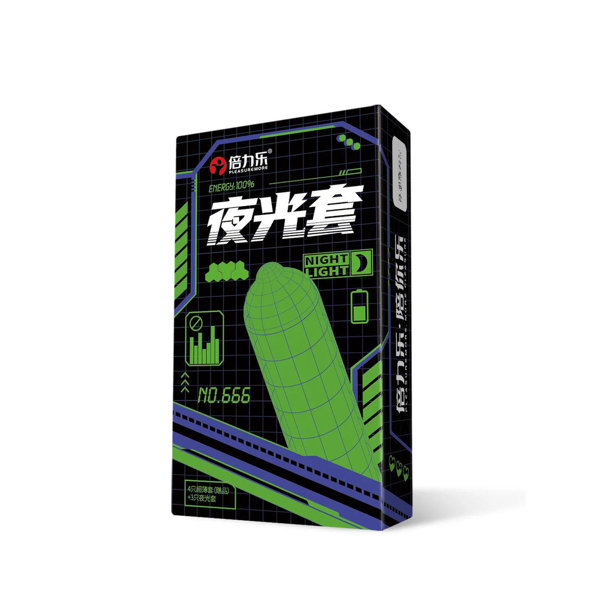 Glow in the Dark Condoms Set 7pcs Ultra Thin Lubricated Natural Latex Men Novelty Fun Night Sensual Romantic Touch Fit Beilile