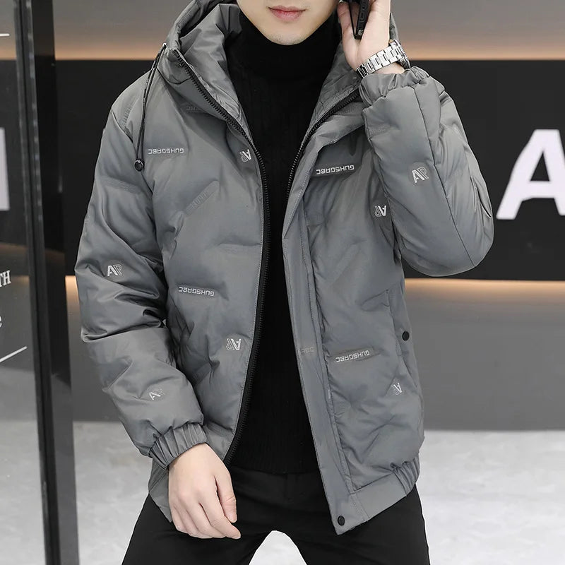 2026 High quality Winter Down Jacket Coats Mens Warm White Duck Down Hooded Men Windproof Parkas Overcoat