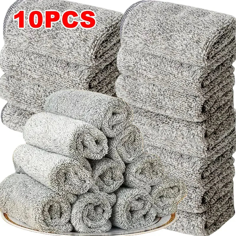 Soft Lint-Free Microfiber Cleaning Cloths, Reusable Cleaning Cloths for Car Interior Glass Kitchen Home - 5/10/20/50 Pcs
