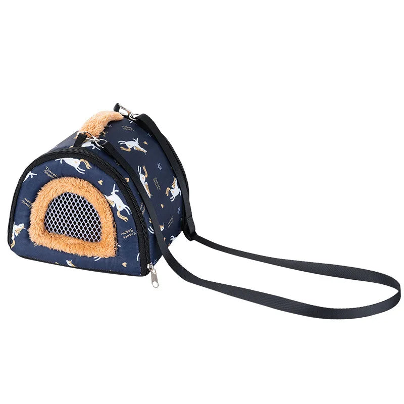 Hamster Warm Bed Portable Small Pet Cotton Nest for Hamster Sugar Glider Squirrel Guinea Pig Breathable Carry Bag