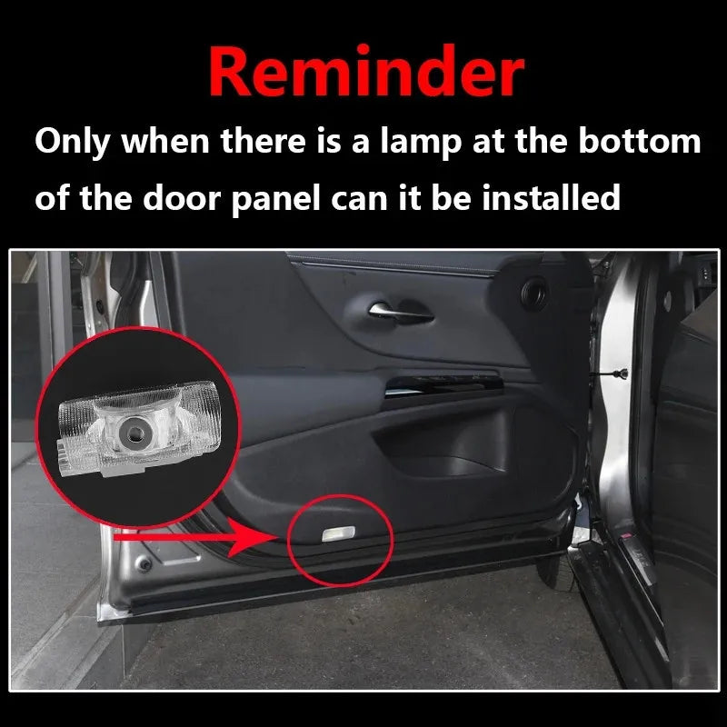 2X LED Car Door Projector Welcome Ghost Shadow Light Accessories For Lexus IS IS250 IS300 IS350 2006 - 2020 2021 2022 2023 2024