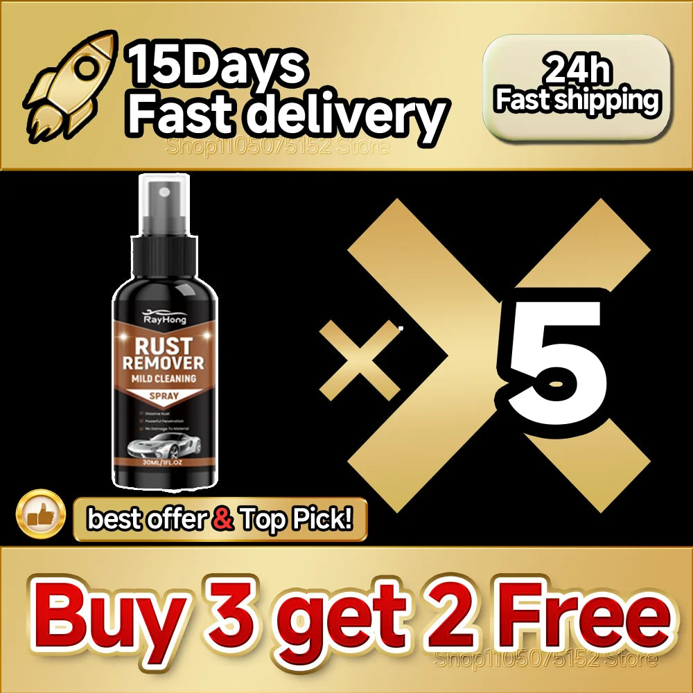Lubricant Rust Remover Spray Rust Converter Anti Rust Iron Remover Rim Cleaner Dissolve Rust-Protect Wheel Rim Auto Supplies