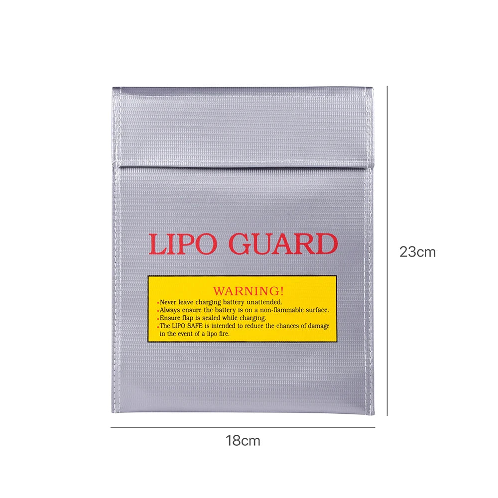 Lipo Guard Safety Bag Fireproof Explosion-Proof Portable Lipo Safety Bag 215*115*155mm for RC FPV Racing Drone Car Battery Safe
