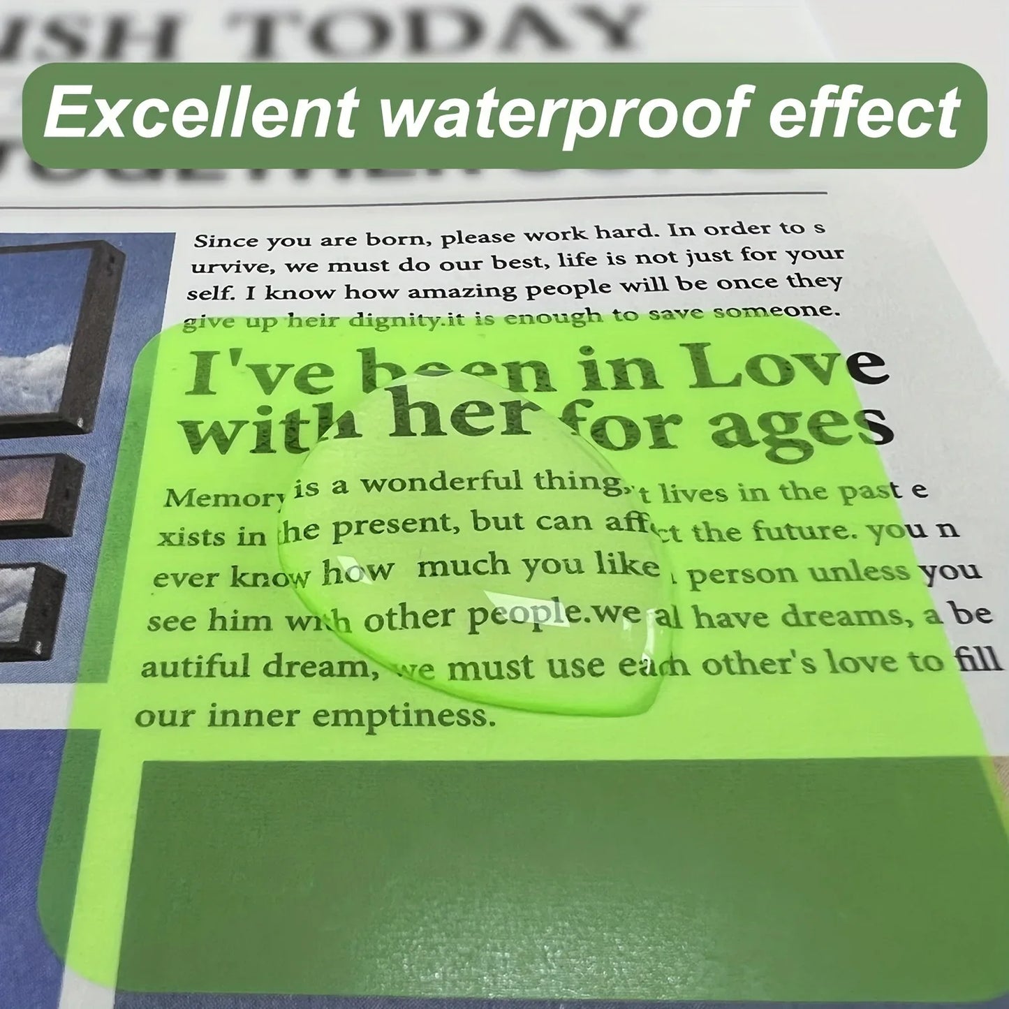 160Sheets,8Colors,Transparent Sticky,Notes Scrapes Stickers,Note Pads Paper,Clear Notepad School Stationery Office Supplies