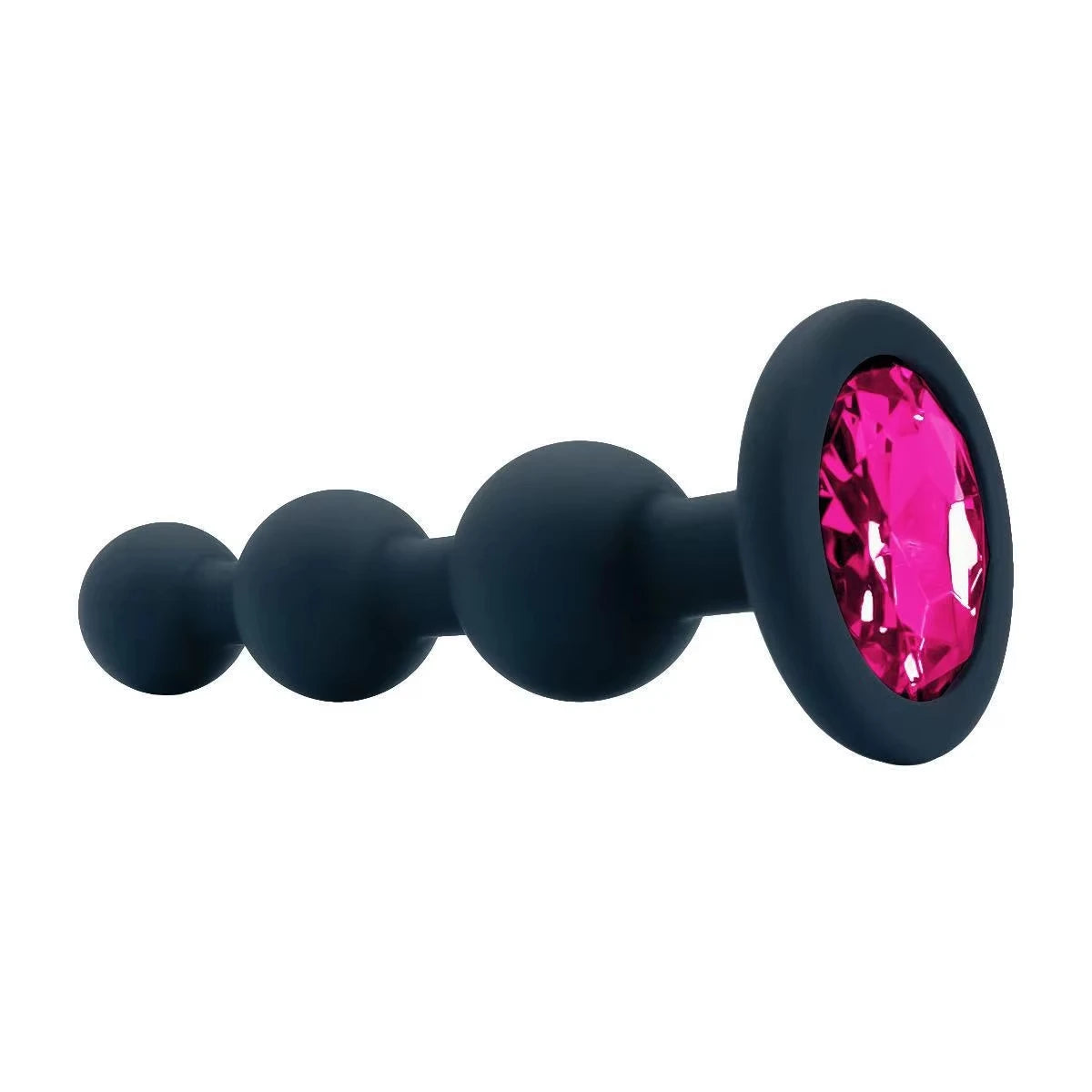 Black Silicone 3 Ball Anal Beads Sex Anal Plug Crystal Base Butt Plug Analplug But Plug Anal Trainer Toys Sex Toys For Woman