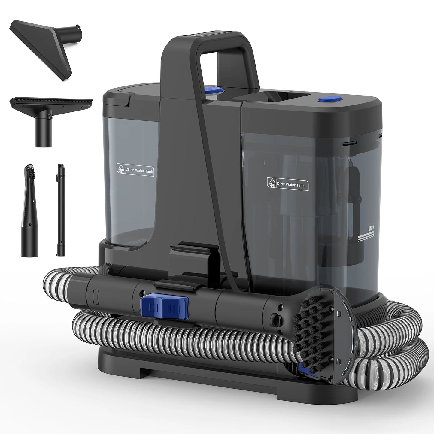 Lubluelu V8 800W Hot Water Carpet Cleaner 60°C Deep Clean Pet Stains 15kPa Strong Suction 5M Long Power Cord 1.75L Tank