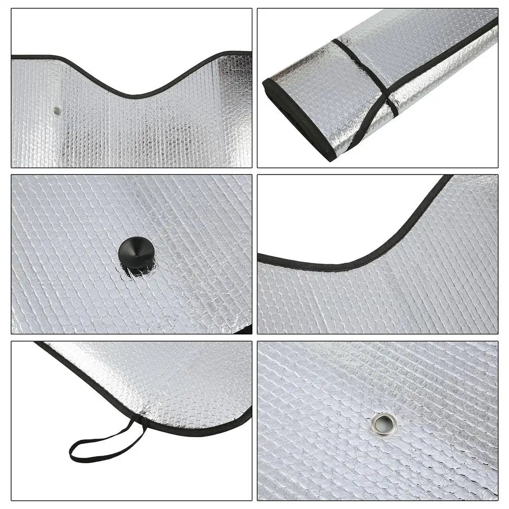 Truck Windshield Sun Shade Car Window Sunshades Anti-UV Thickened Sun Shade Cover Foldable Windshield Block Cover 220cmx80cm