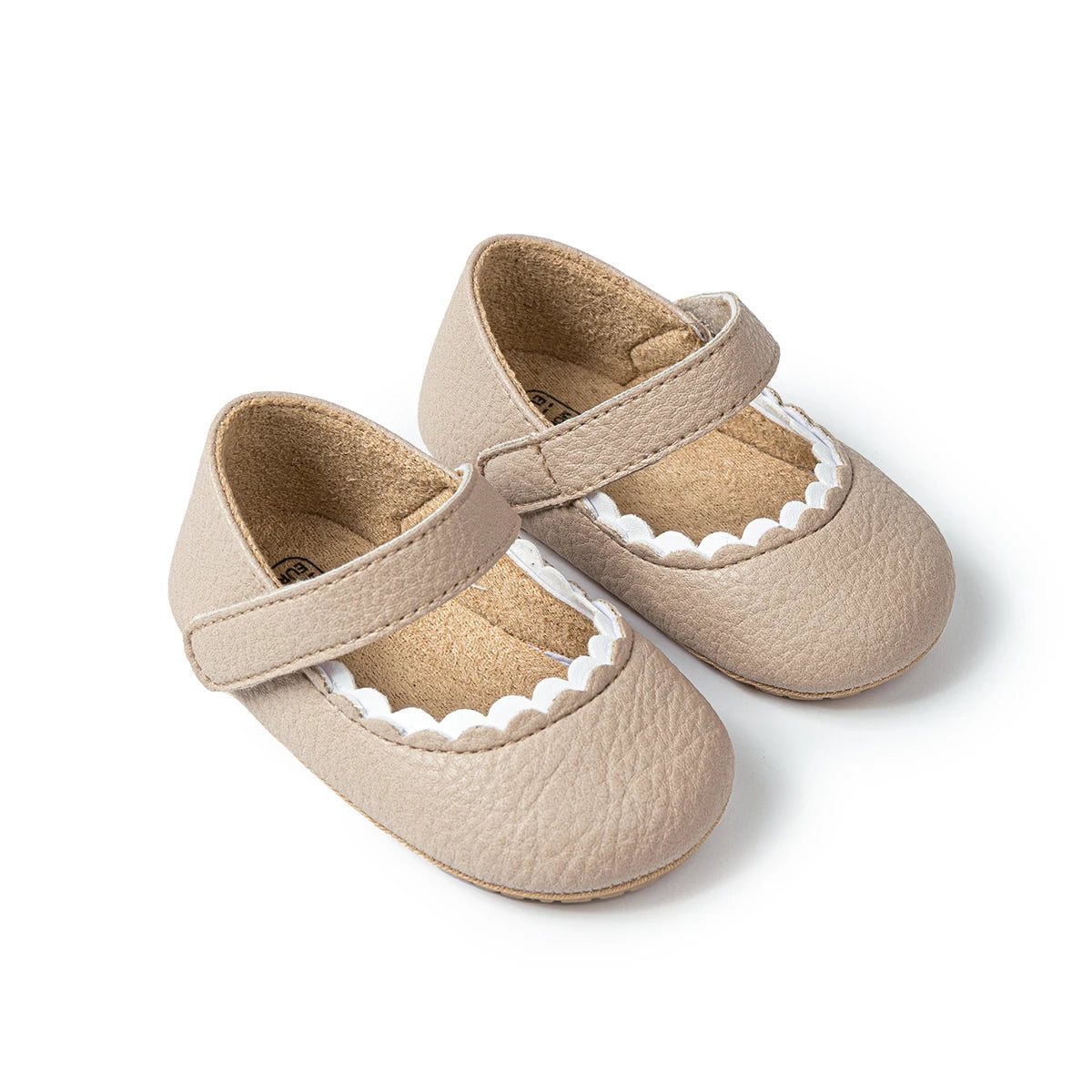 Meckior Baby Boys Girls Shoes Infant Leather Rubber Sole Anti-slip Toddler First Walkers Crib Shoes Newborn Girl Princess