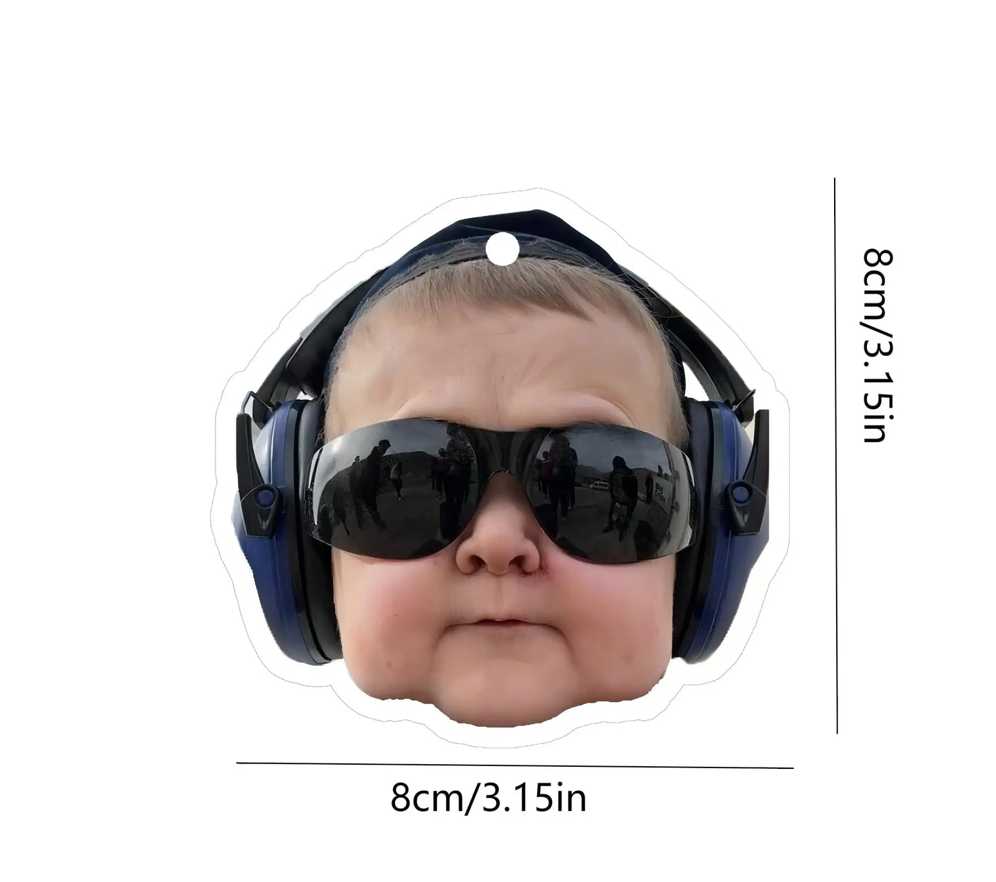 1pc Russian Boy Hasbulla Fun Car Aromatherapy Perfume Air Freshener Mirror Interior Accessories Pendant