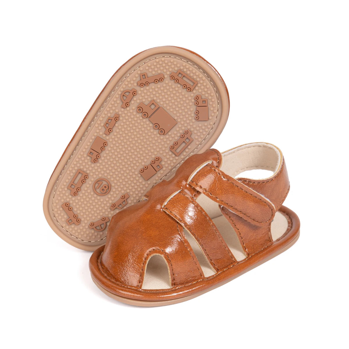 Summer Retro Unisex Baby Beach Sandals Wrap Toe Breathable Anti-slip Wear-resistance Braided Sandals Baby Toddler Shoes
