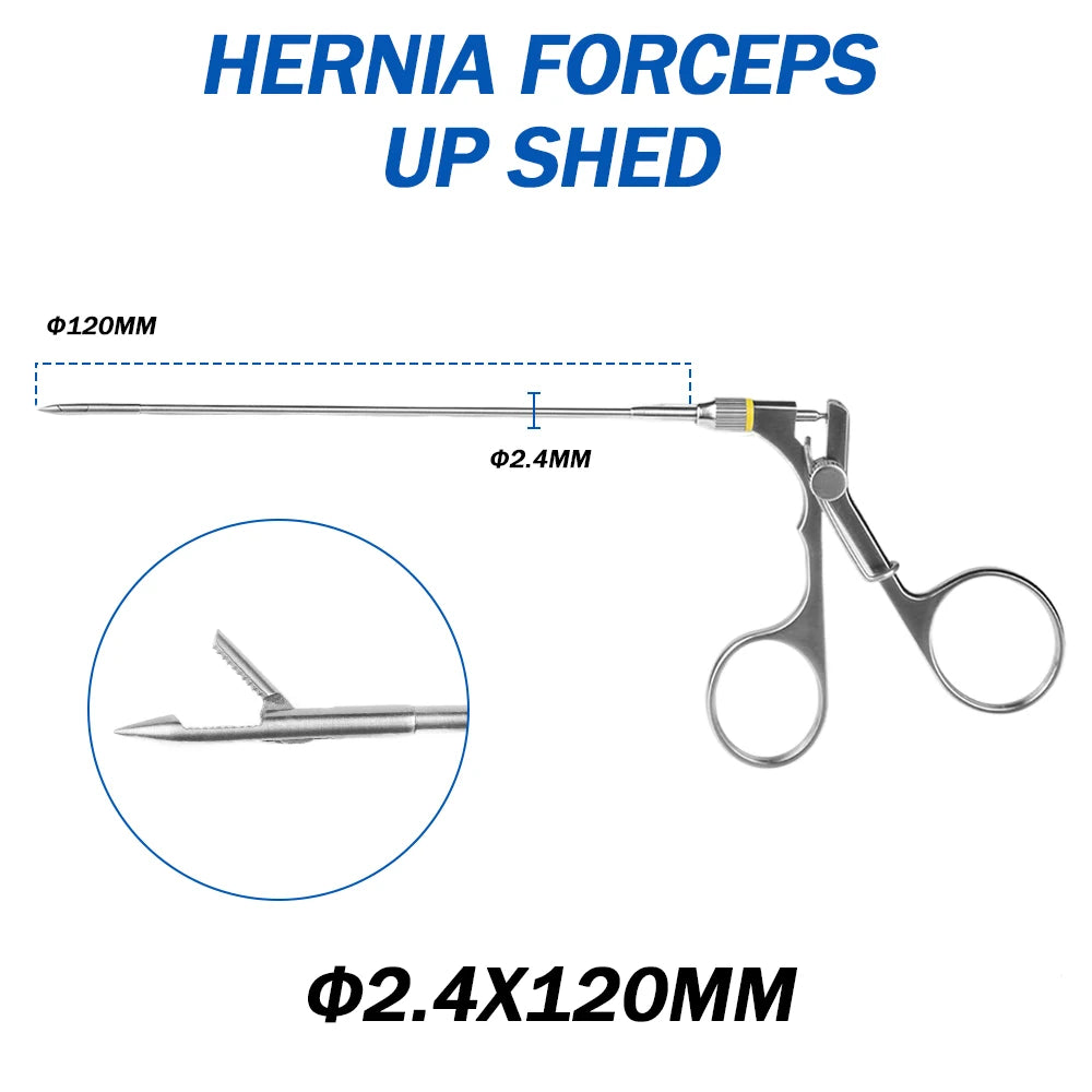 Medical Laparoscopic Hernia Needle Forceps, Laparoscopy Hernia Repair Forceps Wound Closure Suture Forceps Veterinary
