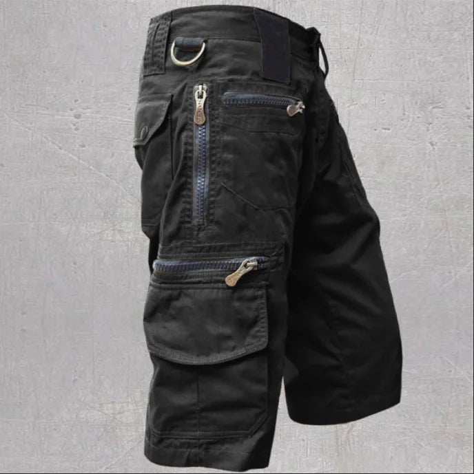 Men's Cotton Casual Cargo Shorts Summer New Loose Straight Oversized Workwear Shorts Multi Pockets Outdoor Short