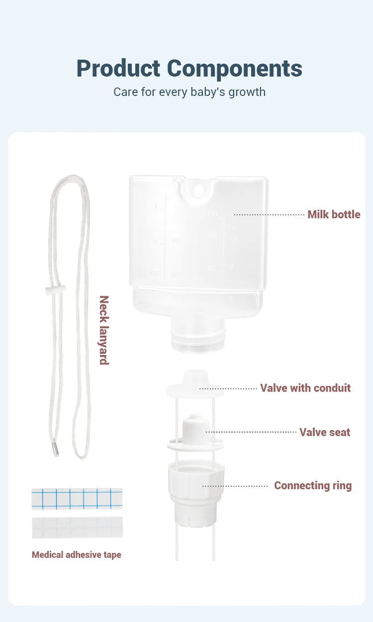 Free Ship Breastfeeding Newborn Essential- BPAFree Supplemental Nursing System Baby Nutrition Feeding Bottle Combo Baby Feeding