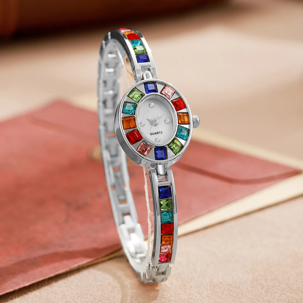 Luxury Rhinestone Women Watches Fashion Bracelet Band Ladies Quartz Watch Reloj Mujer Girls Clock Gift(Without Box)