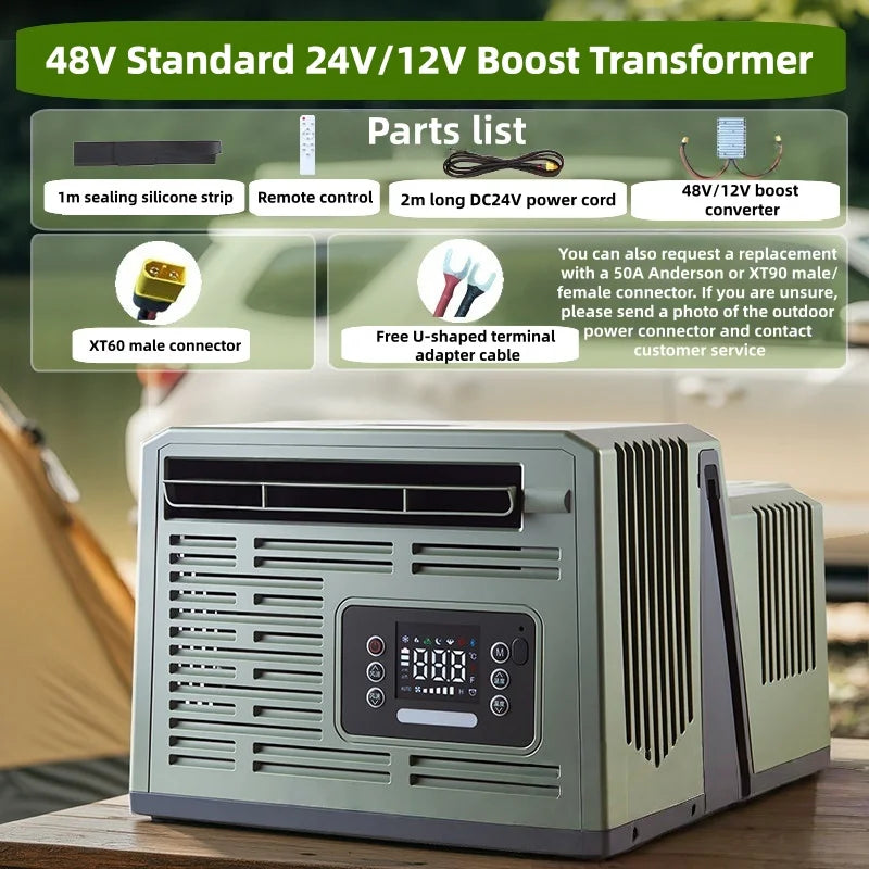 Portable Parking Air Conditioner Small Portable Car Energy Saving Air Conditioner Ductless: Hassle -Free for Car Window Mounting