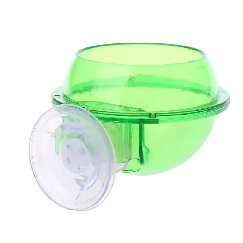 Reptile Pet Feeding Bowl Clear Anti-escape Pet Bowl Insect Worm Food Container Water Bowl for Lizard Gecko Chameleon Reptile Pet