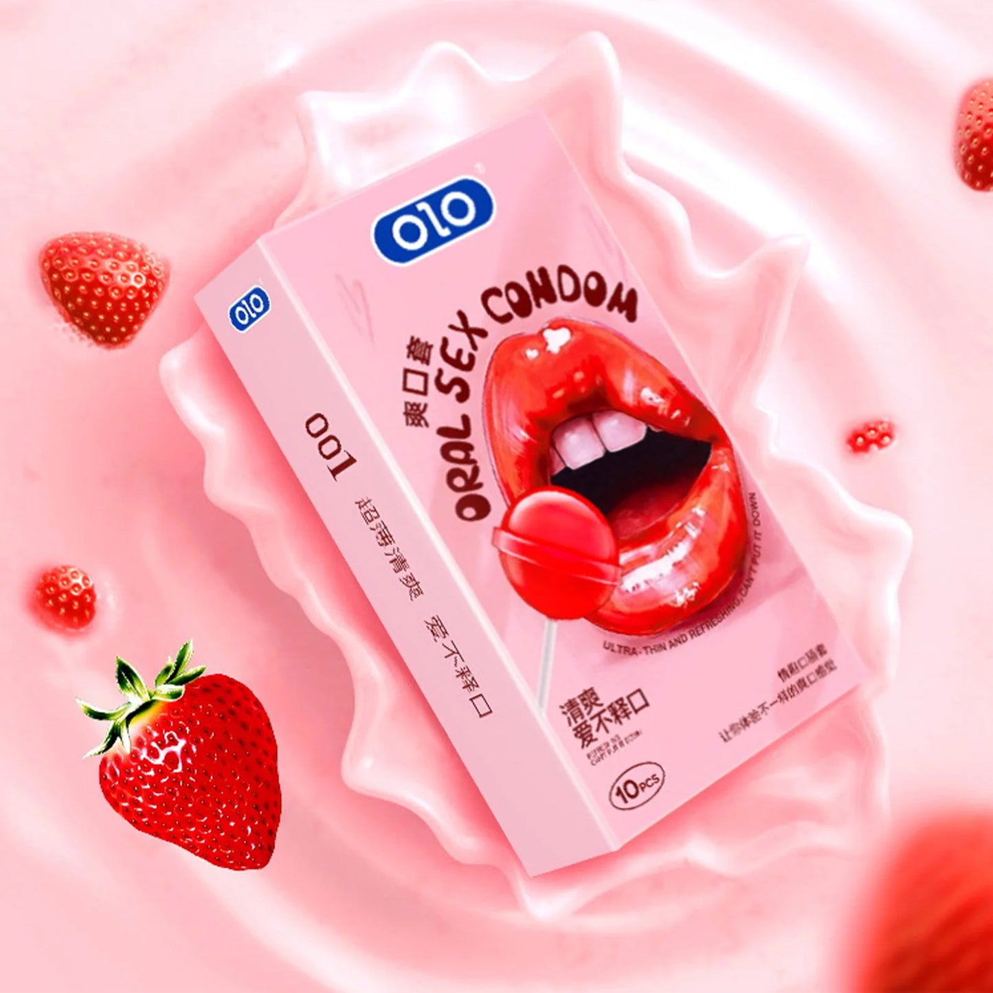 Fruit Flavor Condom 10pcs Ultra Thin Penis Sleeves Adult Sex Toys For Men Watermelon Stimulation Condom Erotic Products Sex Shop