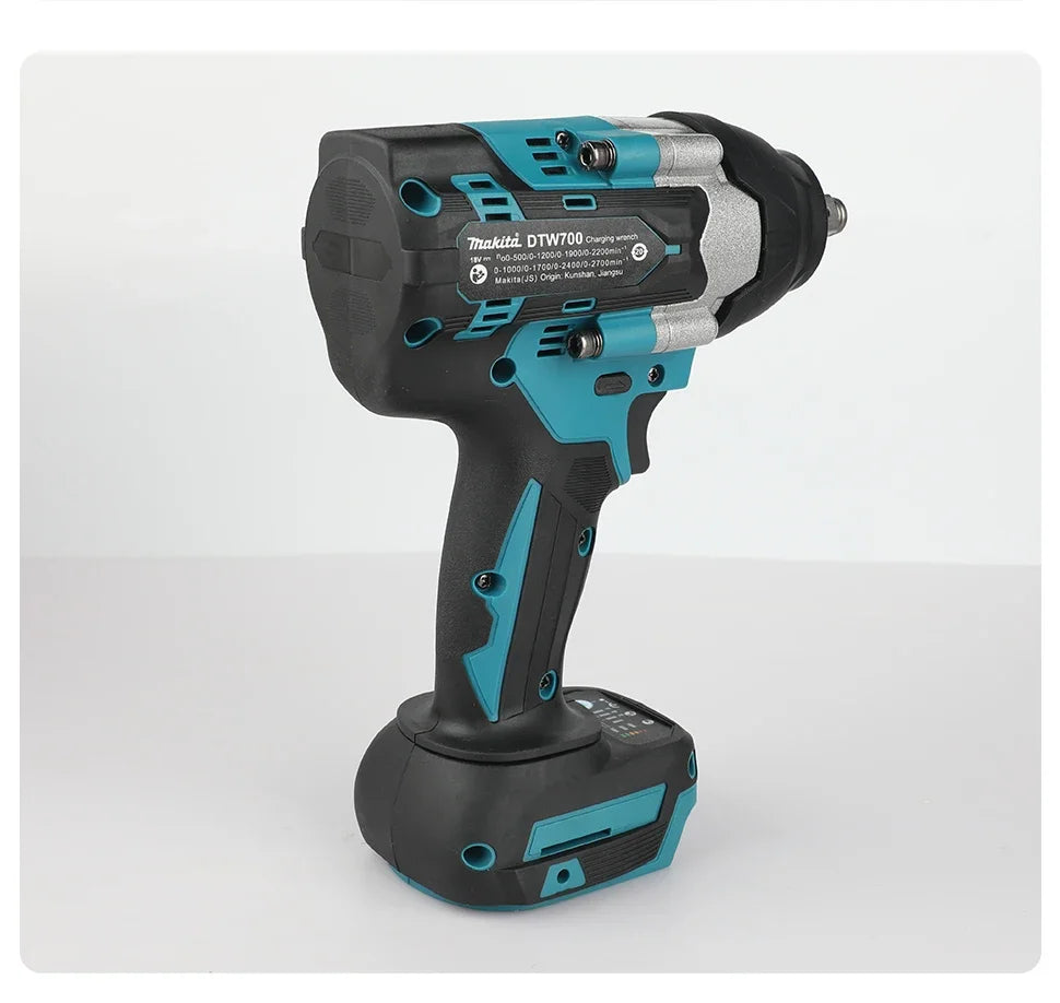 Makita DTW700 Cordless Impact Wrench 18V Brushless Motor Variable Speed Electric Wrench High Effieiency Durable Auto Stop