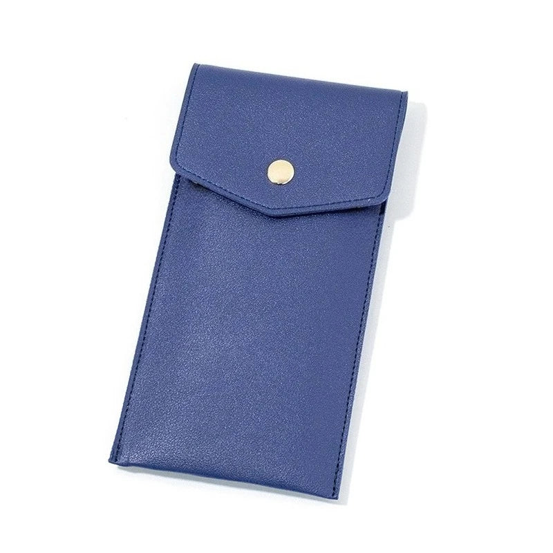 PU Leather Pencil Case Storage Bag Student Glasses Portable Stationery Bag Large-capacity Business Office Pen Storage Bag