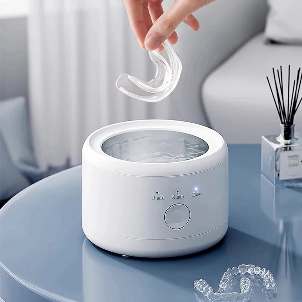 Portable Electric Vibration Cleaner Dental Braces Cleaning Machine Multi-function Cleaner For Jewelry Dentures Retainer 2026 New
