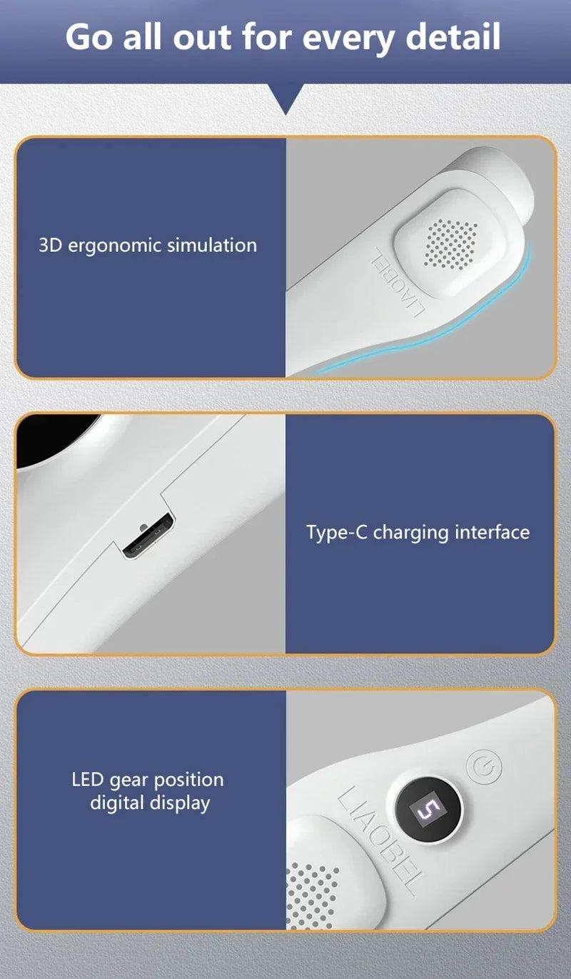 Lenovo Neck Bladeless Fan Mini Ultra Longlife Portablelazy Silent Fan Usb Charging Student Sports Office Multiple Home Scenarios