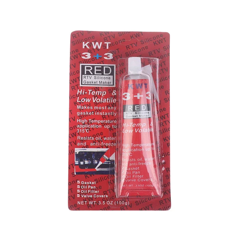 1pc Car Sealant RTV Silicone Gasket Maker 3 3 Black Hi-Temp Sealant Oil Resistant for Engines Automotive Sealant