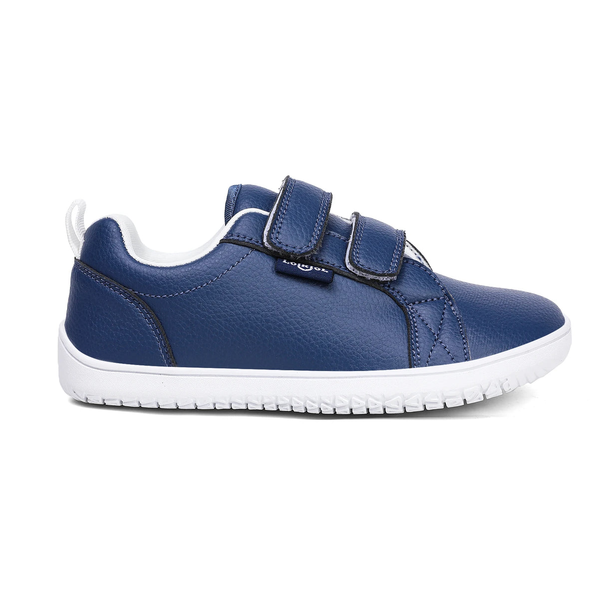 Boys Girls Barefoot Shoes Kids Wide Toe Minimalist Fashion Sneakers Lightweight Hook Loop Artificial Leather Walking Flats