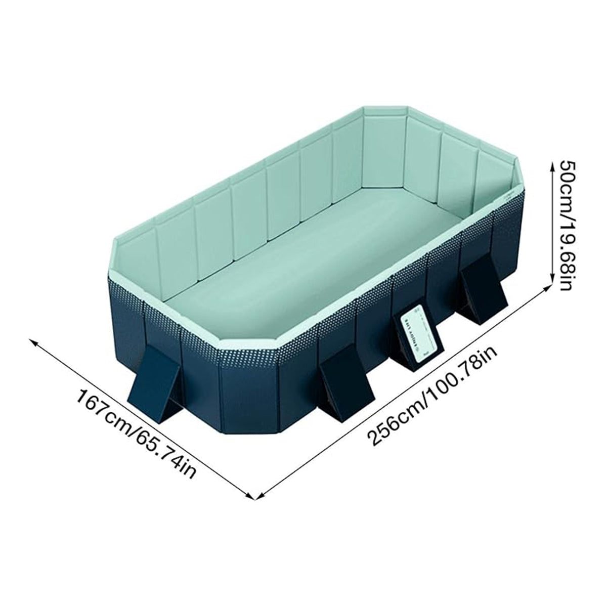 Blue Foldable Frame Swimming Pool For Kids Family Garden Summer Water Play Backyard Water Pool Multiple Sizes