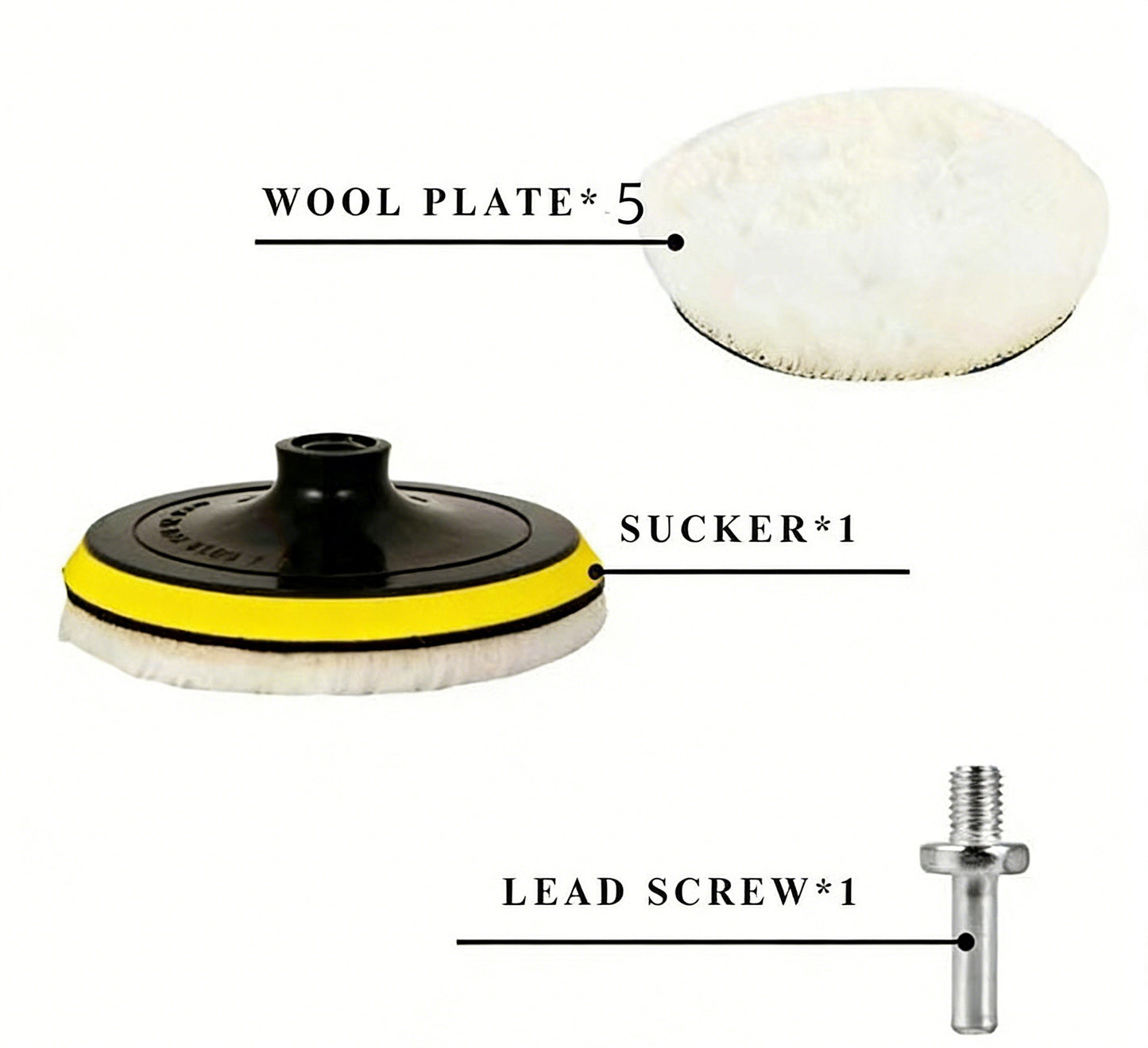 7Pcs 4 Inch Car Polish Pad Tool Kit Polishing Wheel Pad For Polisher Machine Waxing Polishing Buffing Wheel Auto Paint Care Polisher Pads Polishing Detailing Cleaning Goods