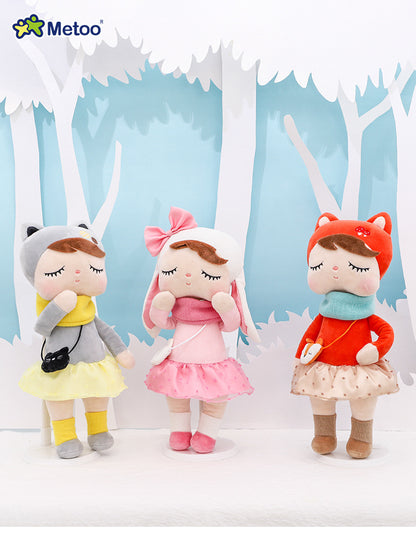Metoo Forest Animals Plush & Stuffed Dolls Unicorn Angela Doll Rabbit Plush Toy Cute Fox Kids Soft Companion Boneca Decor Toys