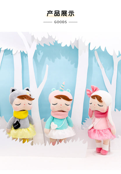 Metoo Forest Animals Plush & Stuffed Dolls Unicorn Angela Doll Rabbit Plush Toy Cute Fox Kids Soft Companion Boneca Decor Toys