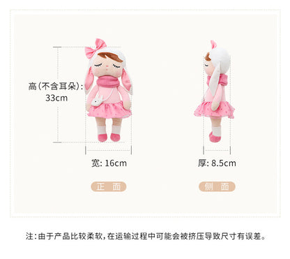 Metoo Forest Animals Plush & Stuffed Dolls Unicorn Angela Doll Rabbit Plush Toy Cute Fox Kids Soft Companion Boneca Decor Toys