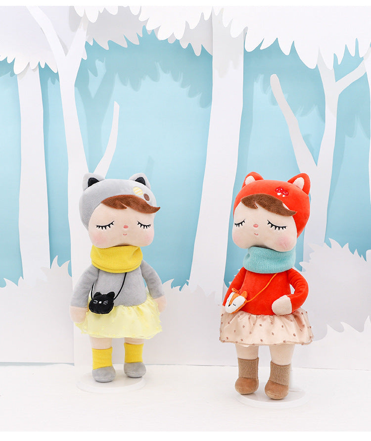 Metoo Forest Animals Plush & Stuffed Dolls Unicorn Angela Doll Rabbit Plush Toy Cute Fox Kids Soft Companion Boneca Decor Toys