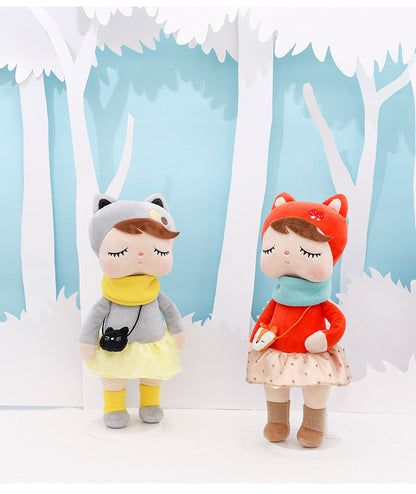 Metoo Forest Animals Plush & Stuffed Dolls Unicorn Angela Doll Rabbit Plush Toy Cute Fox Kids Soft Companion Boneca Decor Toys