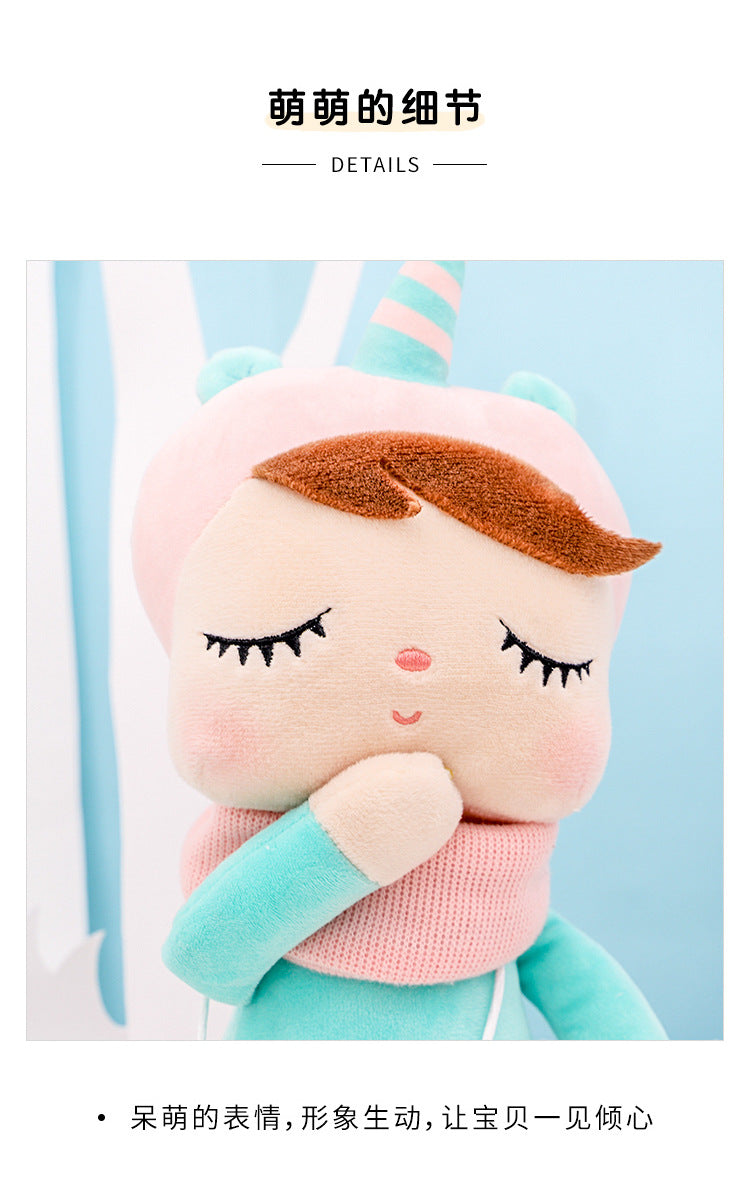 Metoo Forest Animals Plush & Stuffed Dolls Unicorn Angela Doll Rabbit Plush Toy Cute Fox Kids Soft Companion Boneca Decor Toys