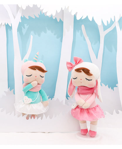 Metoo Forest Animals Plush & Stuffed Dolls Unicorn Angela Doll Rabbit Plush Toy Cute Fox Kids Soft Companion Boneca Decor Toys