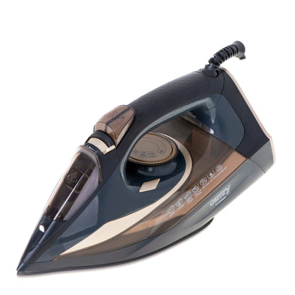 3400W steam iron with ceramic auto-off anti-drip anti-calc self-clean steam stroke 80g/min. Washer