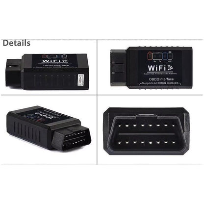 ELM327 WIFI V1.5 Car OBD2 Scanner Check Engine Light Diagnostic Tool Car Fault Detector Suitable for Ios and Android