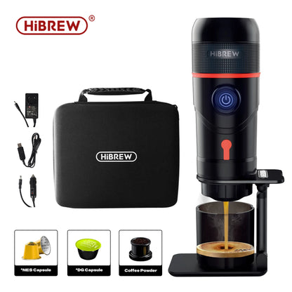 Portable Coffee Machine for Car & Home,Dc12V Expresso Coffee Maker Fit Nexpresso Dolce Pod Capsule Coffee Powder H4
