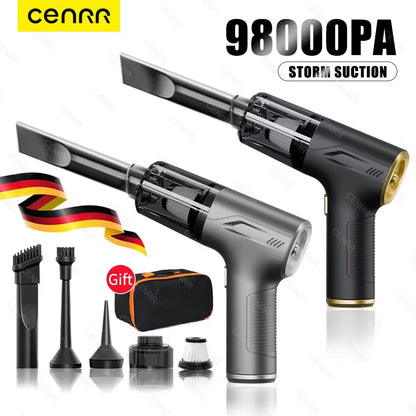 98000PA Mini Wireless Car Vacuum Cleaner Cordless Powerful Car Cleaner Handheld Portable Vacuum Cleaner Cleaning Machine