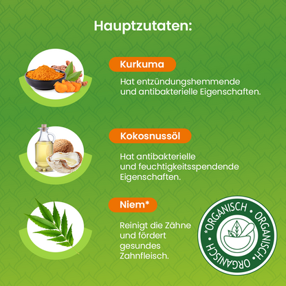 Himalaya Botanique Whitening Antiplaque Zahnpasta Kurkuma + Kokosnussöl 75 ml