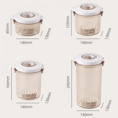 Vacuum Food Storage Container Set with Hand/Electric Pump Sealed Lid and Water Filter Jar Kit Kitchen Fridge Drainage Organiser