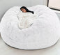 Soft Warm 180*90Cm Fur Giant Removable Washable Bean Bag Bed Cover Comfortable Living Room Furniture Lazy Sofa Coat