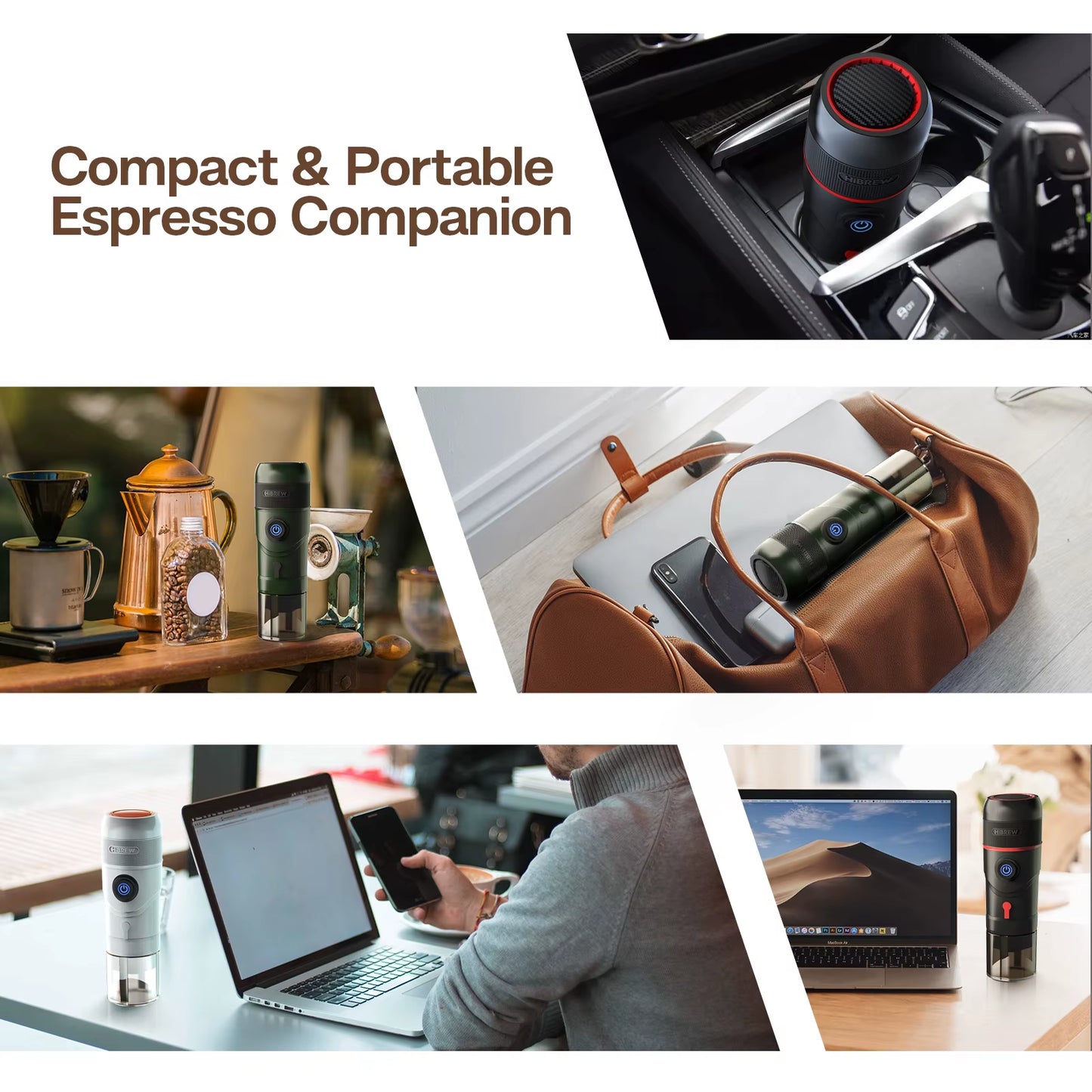 Portable Coffee Machine for Car & Home,Dc12V Expresso Coffee Maker Fit Nexpresso Dolce Pod Capsule Coffee Powder H4