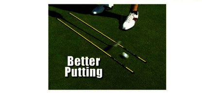 PGM 2 Pcs Golf Alignment Sticks Alignment Rods Direction Indicator Swing Guide Tool with Clear Tube Case for Full Swing Practice
