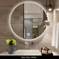 Round Bathroom Mirror Smart Makeup LED Mirror Adjustable Backlight with Bluetooth Speaker for Hotel Bedroom Decoration Mirrorg