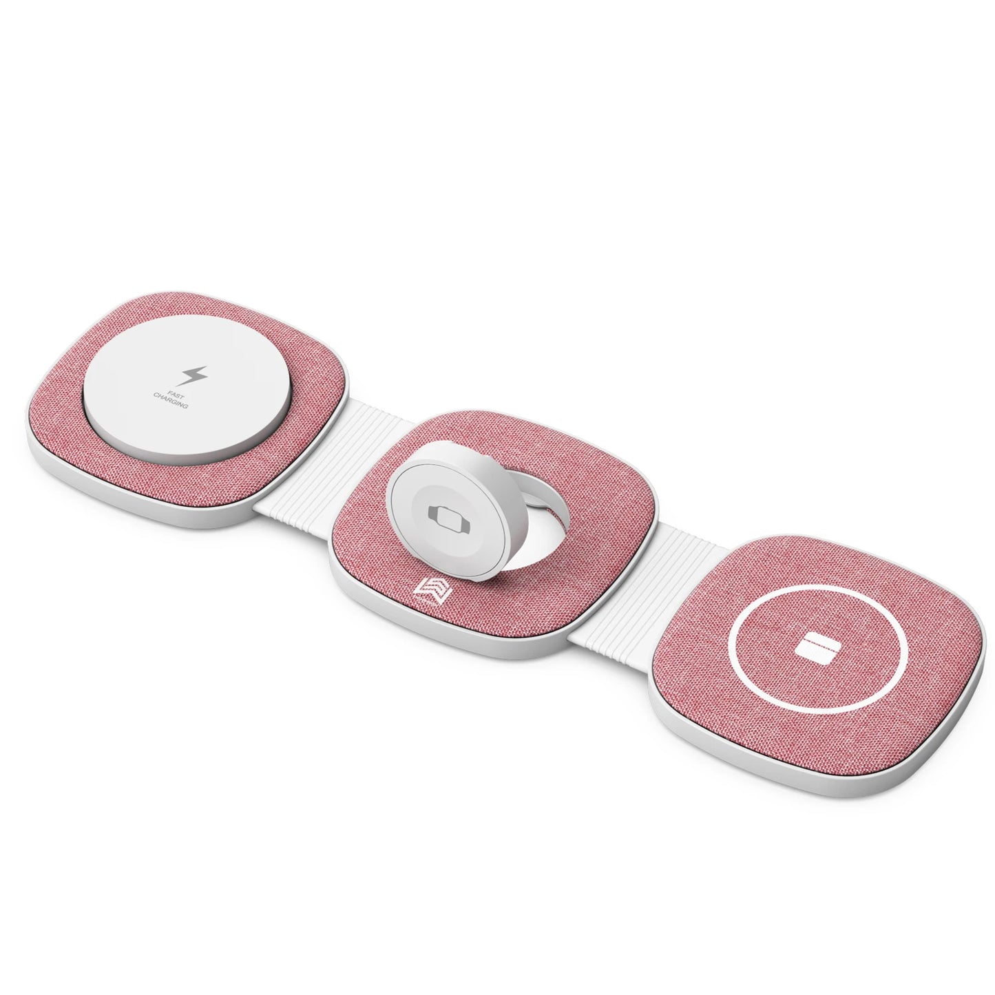 Charging Station for Apple Multiple Devices - 3 in 1 Foldable Magnetic Wireless Charger Dock - Travel Charging Pad for Iphone 15